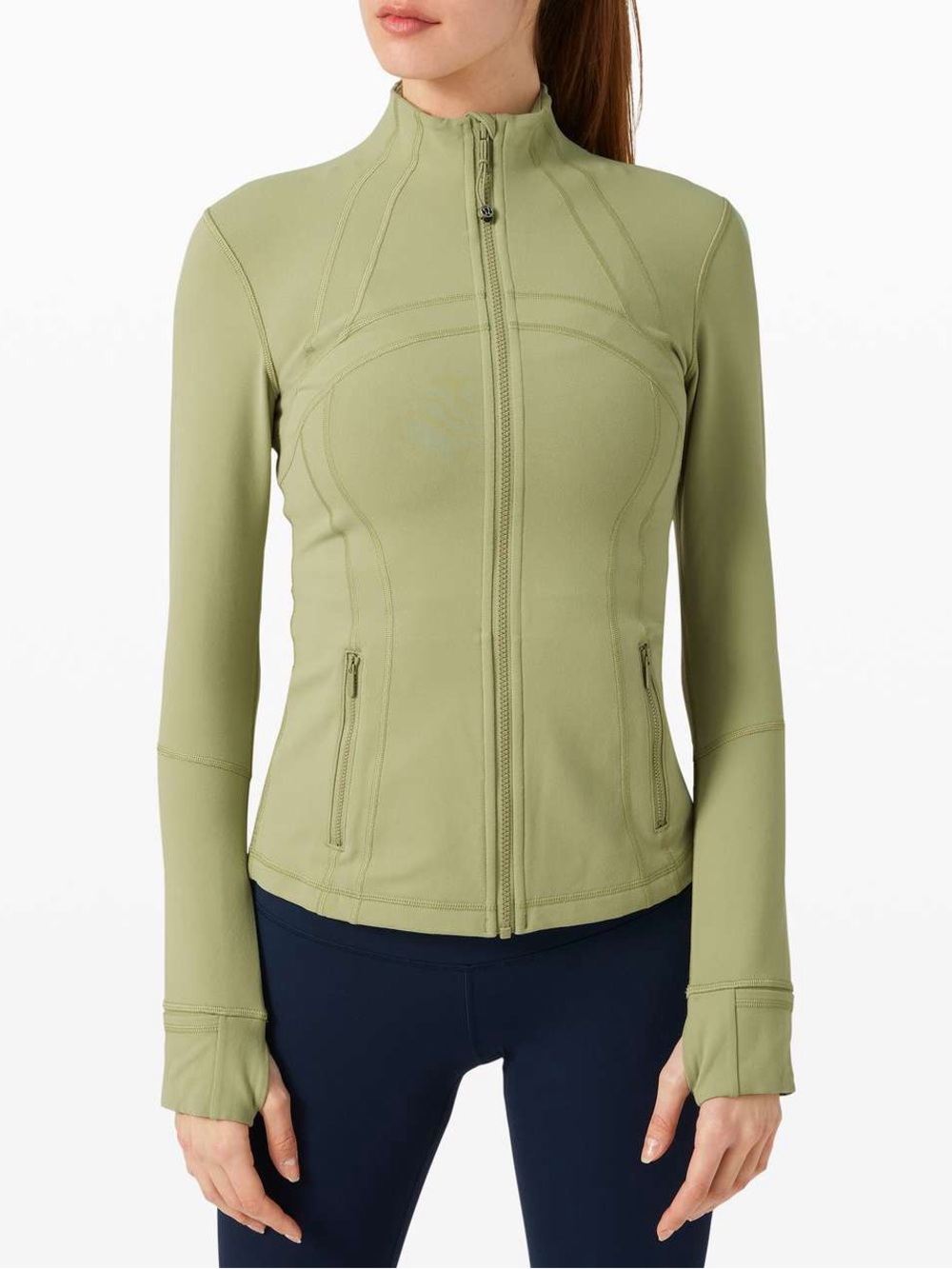 lululemon athletica Light Olive Full-Zip Bomber Jacket